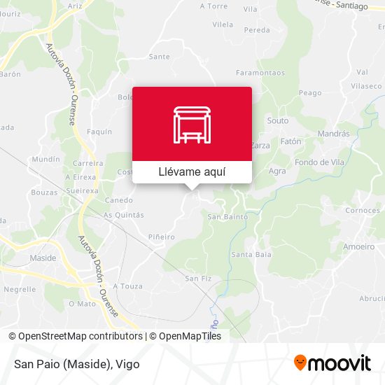 Mapa San Paio (Maside)