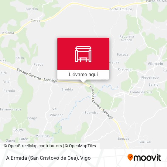 Mapa A Ermida (San Cristovo de Cea)