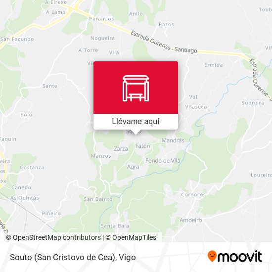 Mapa Souto (San Cristovo de Cea)