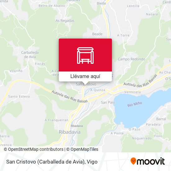 Mapa San Cristovo (Carballeda de Avia)