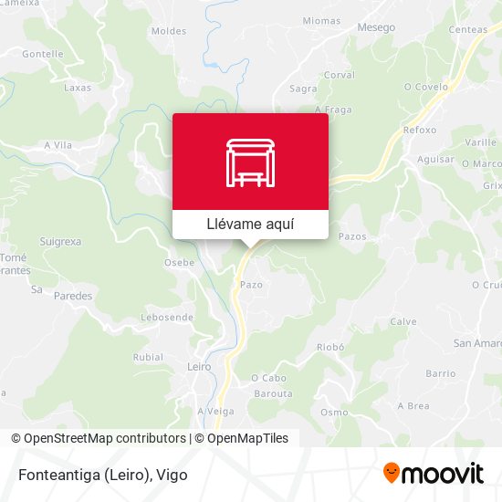 Mapa Fonteantiga (Leiro)