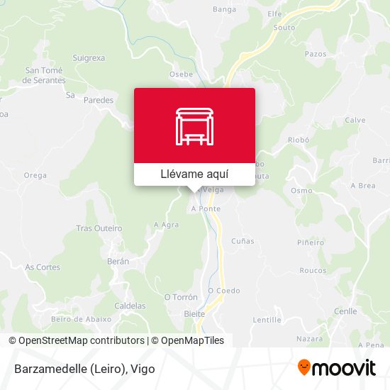 Mapa Barzamedelle (Leiro)
