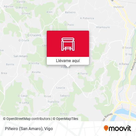 Mapa Piñeiro (San Amaro)