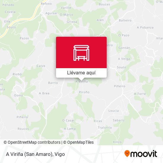 Mapa A Viriña (San Amaro)