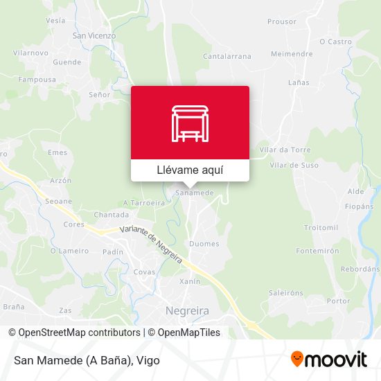 Mapa San Mamede (A Baña)