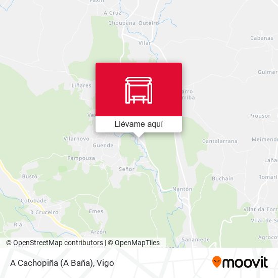 Mapa A Cachopiña (A Baña)