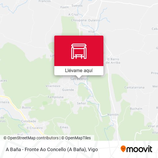Mapa A Baña - Fronte Ao Concello