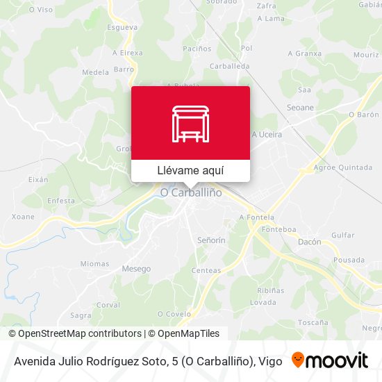 Mapa Avenida Julio Rodríguez Soto, 5 (O Carballiño)