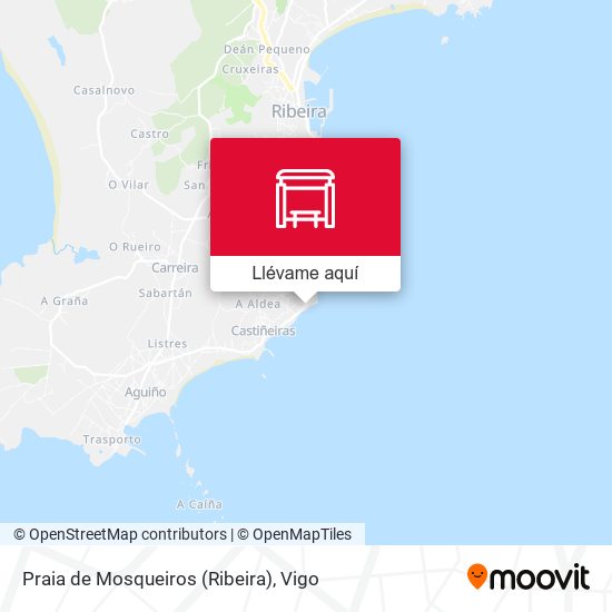 Mapa Praia de Mosqueiros (Ribeira)