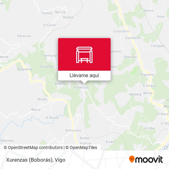 Mapa Xurenzas (Boborás)