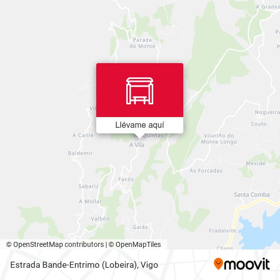 Mapa Estrada Bande-Entrimo (Lobeira)