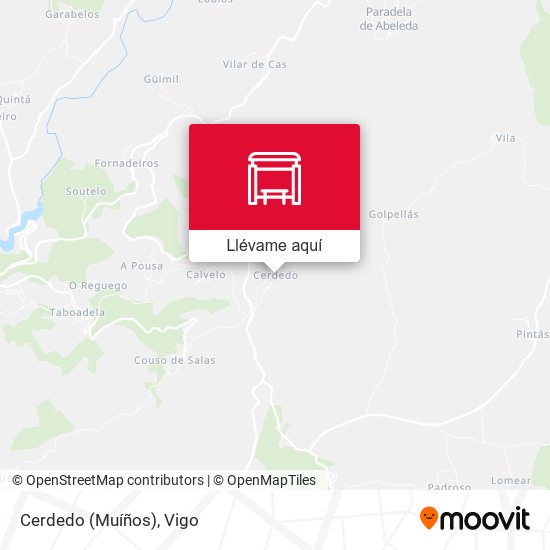 Mapa Cerdedo (Muíños)