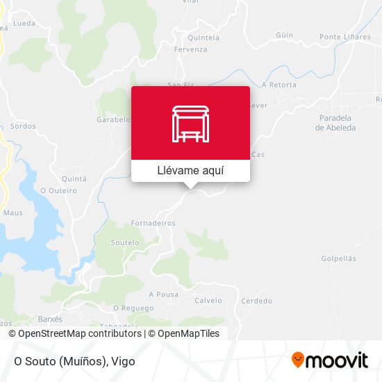 Mapa O Souto (Muíños)