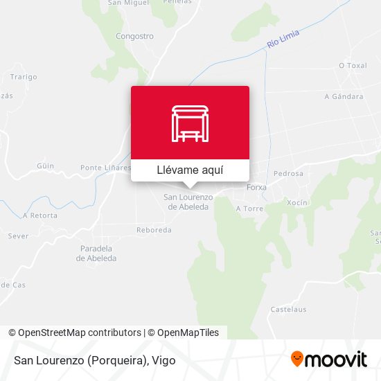Mapa San Lourenzo (Porqueira)