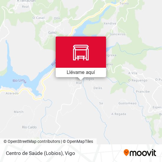 Mapa Centro de Saúde (Lobios)