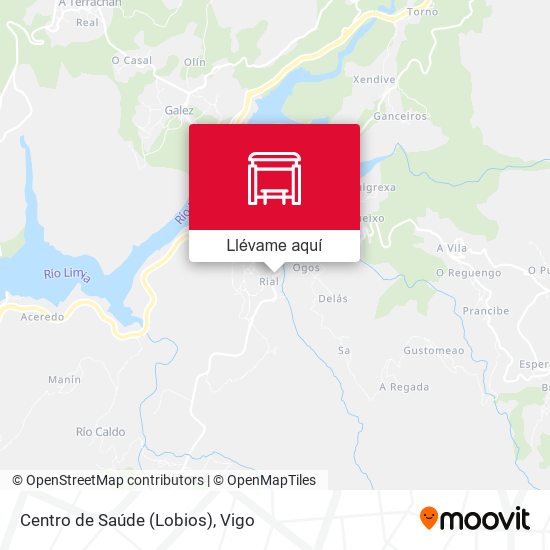 Mapa Centro de Saúde (Lobios)
