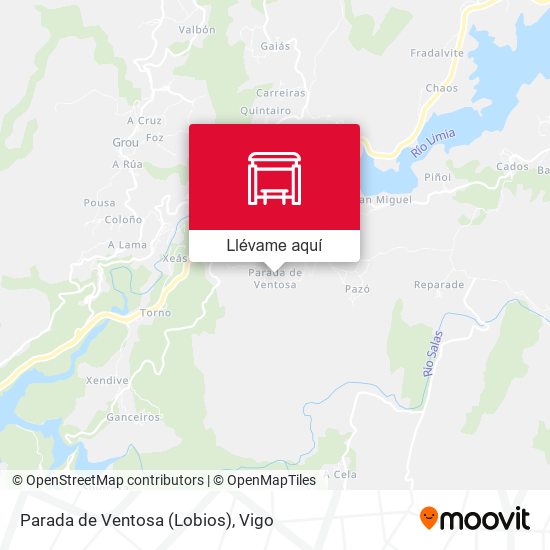 Mapa Parada de Ventosa (Lobios)