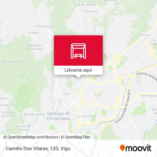 Mapa Camiño Dos Vilares, 133