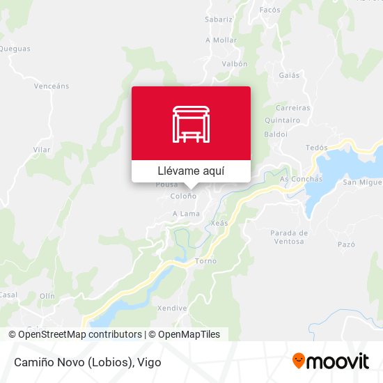 Mapa Camiño Novo (Lobios)