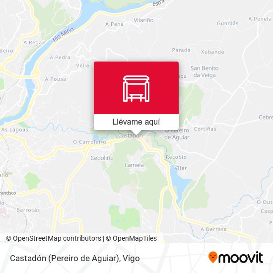 Mapa Castadón (Pereiro de Aguiar)