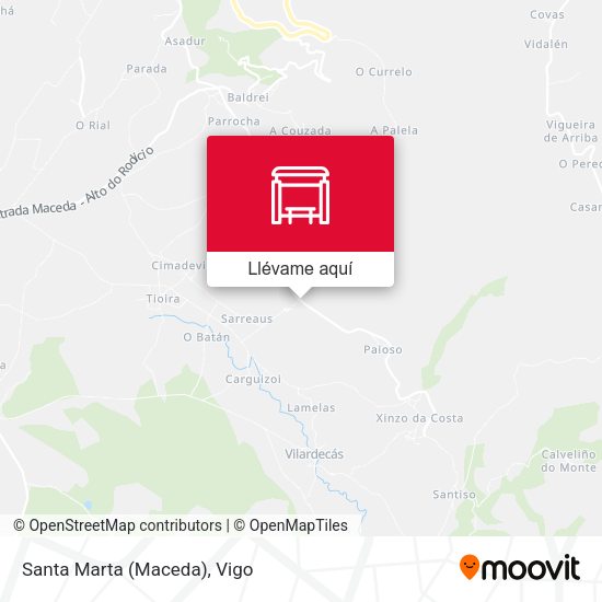 Mapa Santa Marta (Maceda)