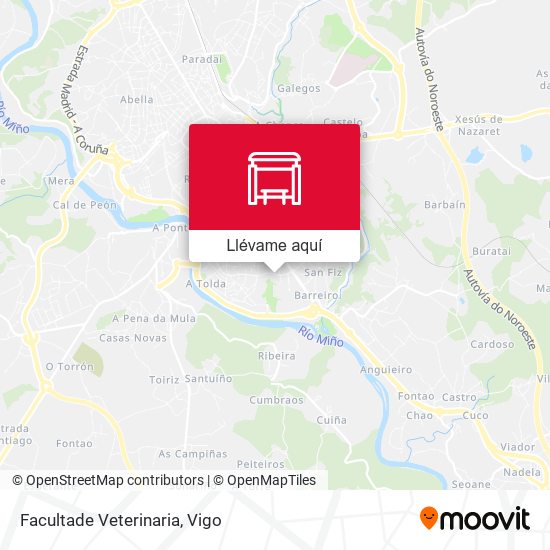 Mapa Facultade Veterinaria