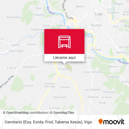 Mapa Cemiterio (Esq. Estda. Friol, Taberna Xesús)