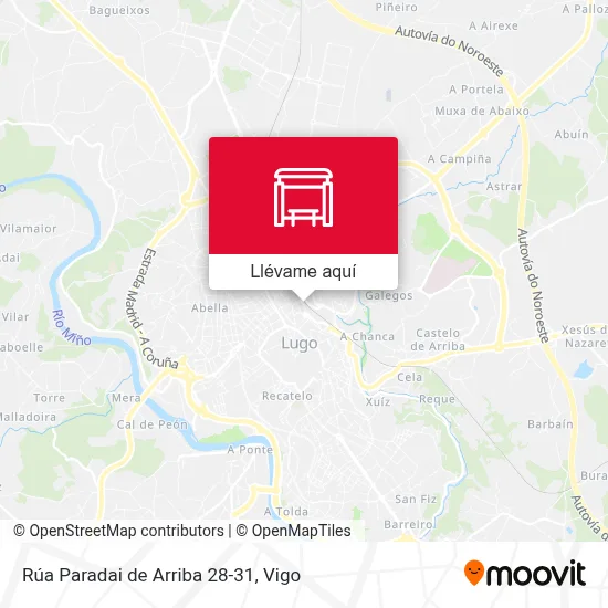 Mapa Rúa Paradai de Arriba 28-31