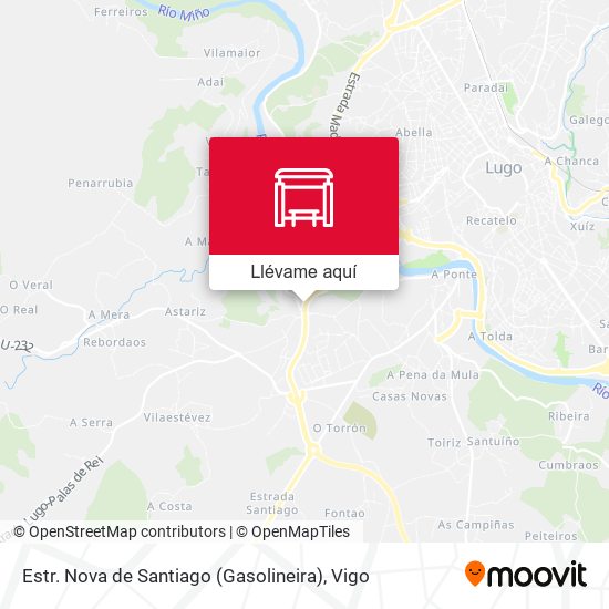 Mapa Estr. Nova de Santiago (Gasolineira)