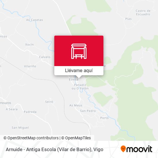 Mapa Arnuide - Antiga Escola (Vilar de Barrio)