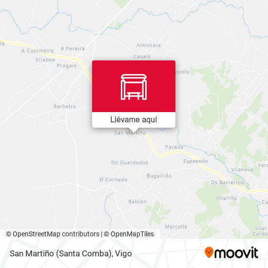 Mapa San Martiño (Santa Comba)