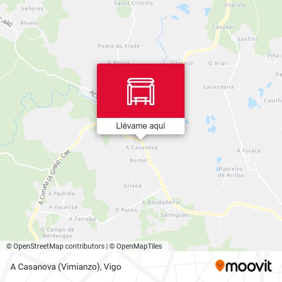 Mapa A Casanova (Vimianzo)
