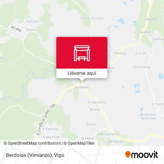 Mapa Berdoias (Vimianzo)