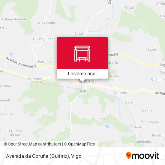 Mapa Avenida da Coruña (Guitiriz)