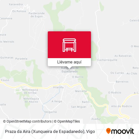 Mapa Praza da Aira (Xunqueira de Espadanedo)