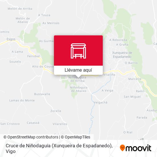 Mapa Cruce de Niñodaguía (Xunqueira de Espadanedo)