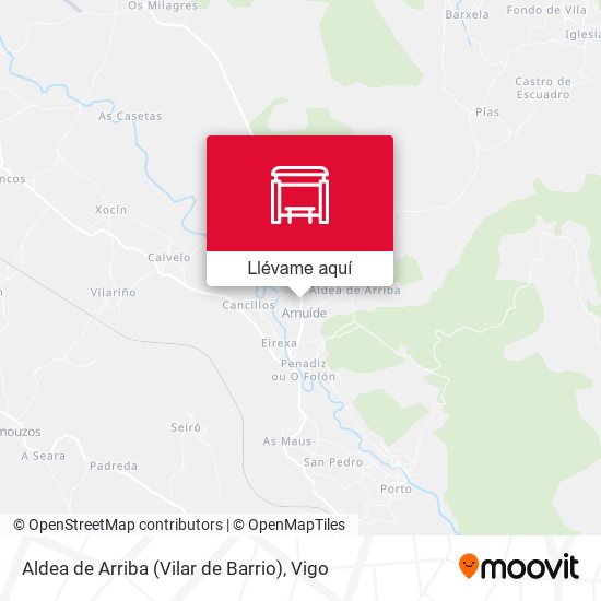 Mapa Aldea de Arriba (Vilar de Barrio)