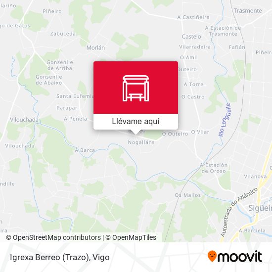 Mapa Igrexa Berreo (Trazo)