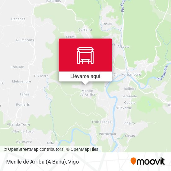 Mapa Menlle de Arriba (A Baña)