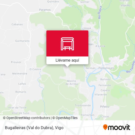 Mapa Bugalleiras (Val do Dubra)