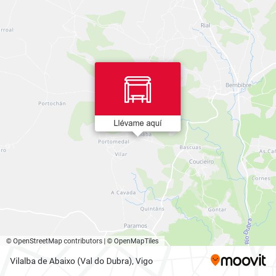 Mapa Vilalba de Abaixo (Val do Dubra)