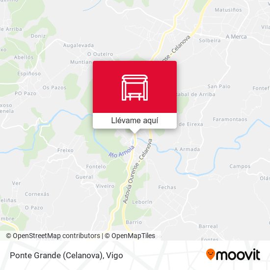 Mapa Ponte Grande (Celanova)