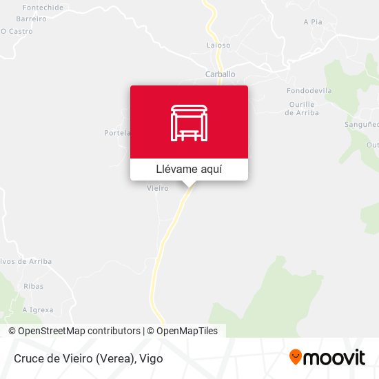 Mapa Cruce de Vieiro (Verea)