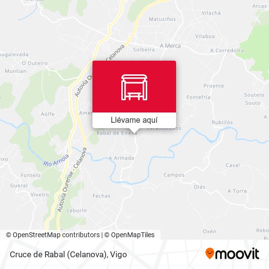 Mapa Cruce de Rabal (Celanova)