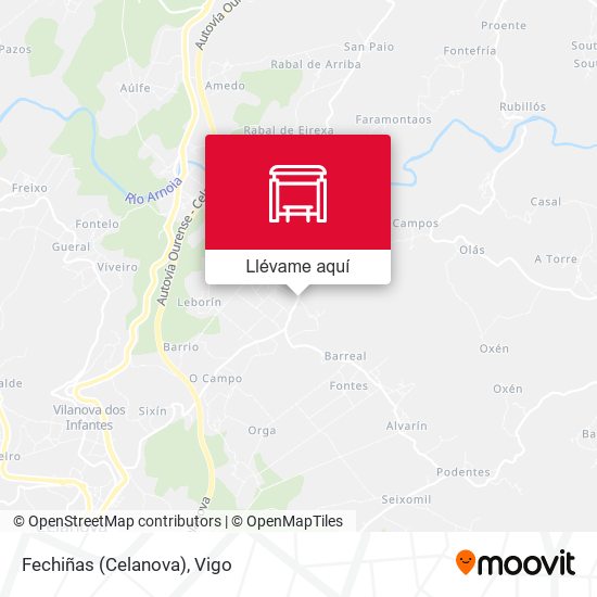 Mapa Fechiñas (Celanova)