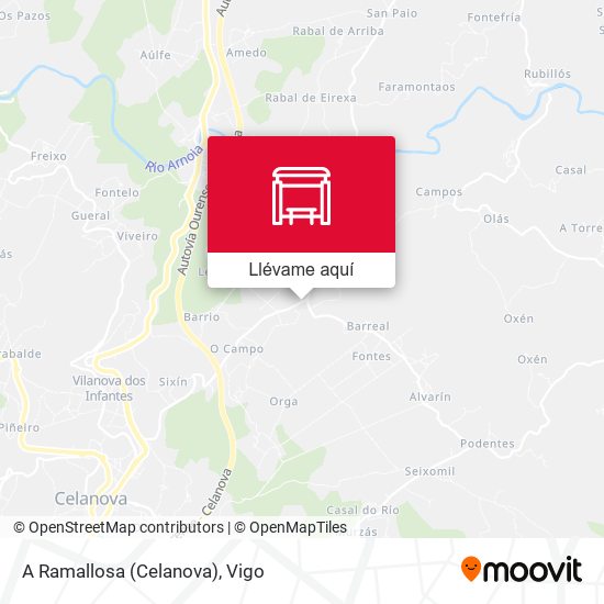 Mapa A Ramallosa (Celanova)