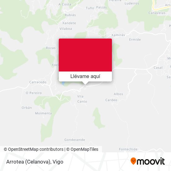 Mapa Arrotea (Celanova)