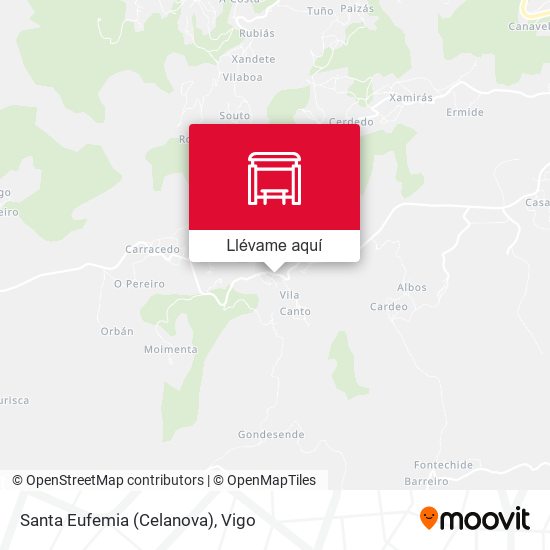 Mapa Santa Eufemia (Celanova)