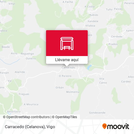 Mapa Carracedo (Celanova)