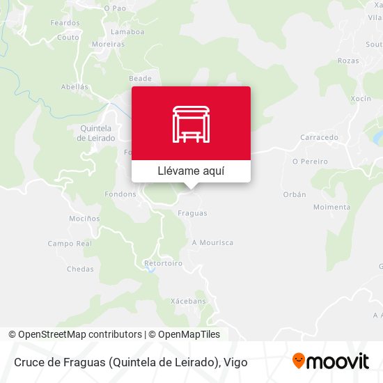 Mapa Cruce de Fraguas (Quintela de Leirado)